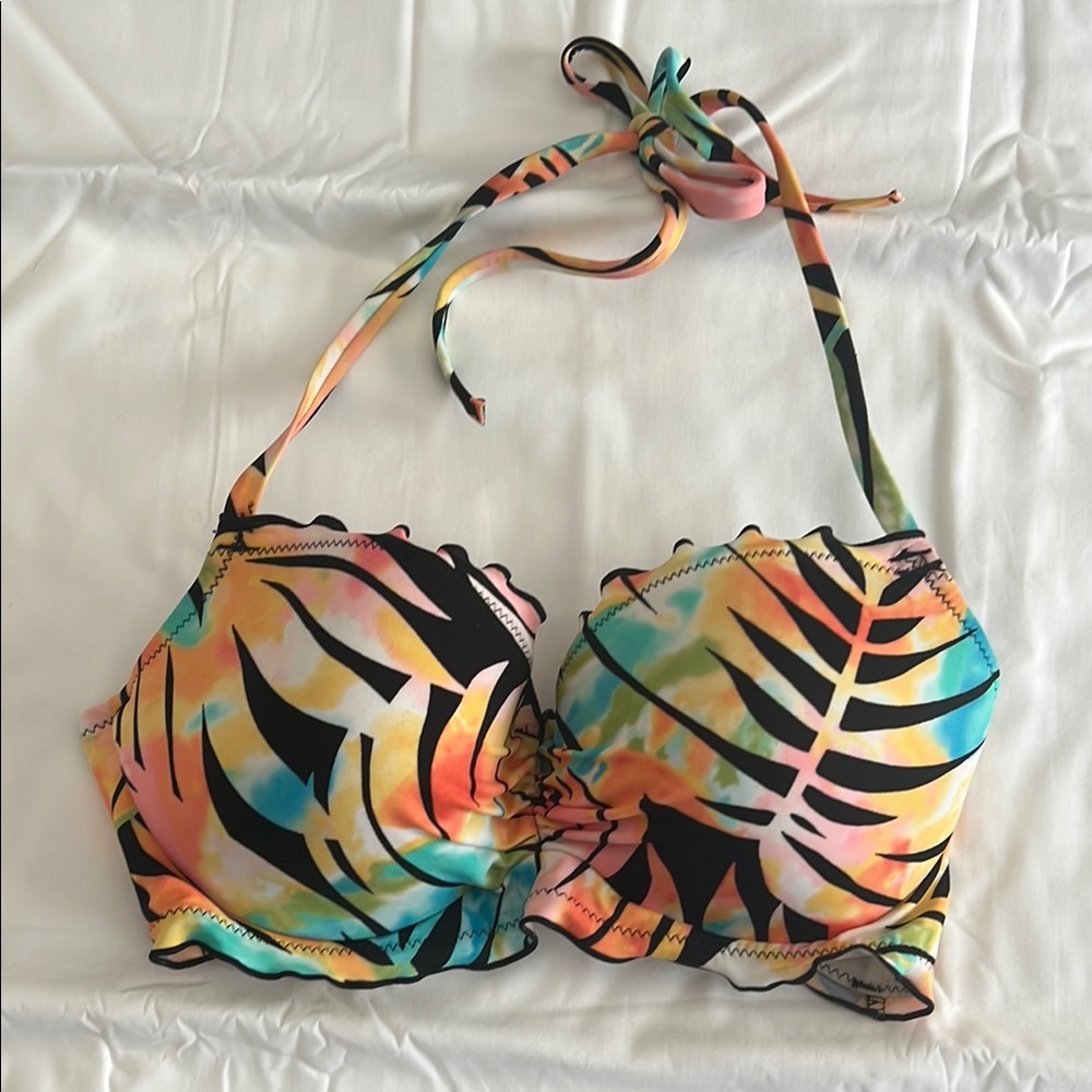 Tropical Multicolor Bikini Top